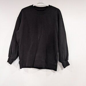 Lululemon Perfectly Oversized Crew Sweatshirt Black Size 4